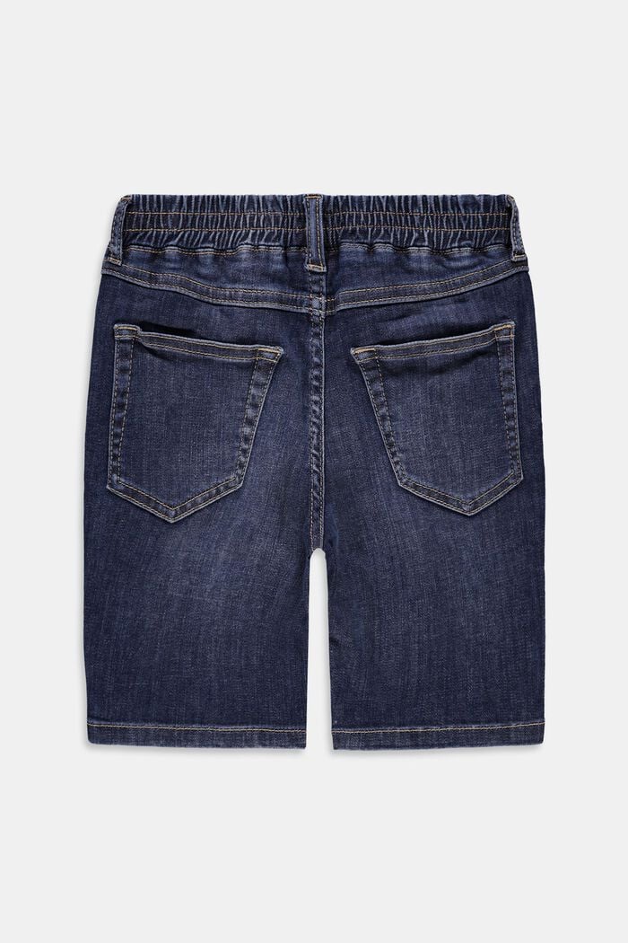 Short en jean à taille élastique