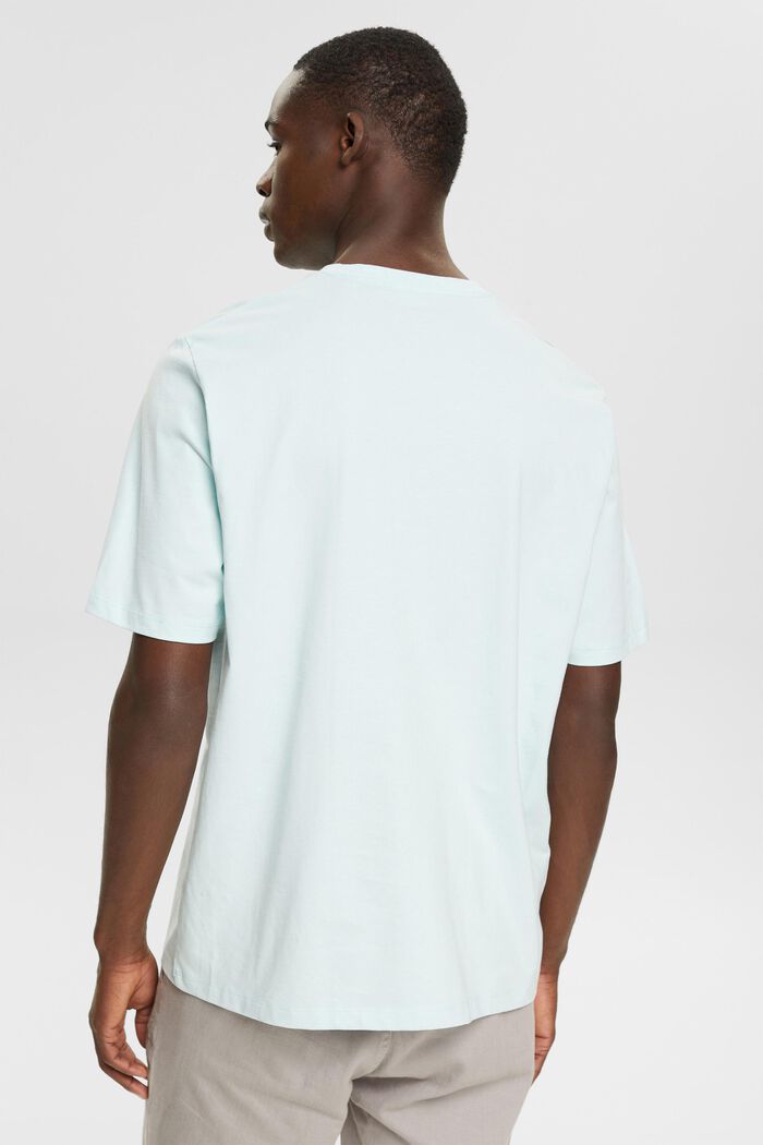Jersey T-Shirt, 100% Baumwolle, LIGHT AQUA GREEN, detail image number 3