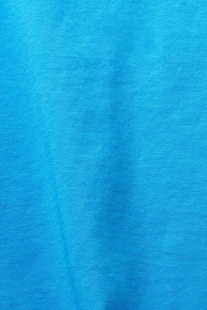 T-Shirt mit Rundhalsausschnitt, BLUE, detail image number 6