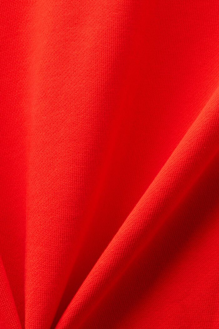 Robe molletonnée oversize à capuche, RED, detail image number 5