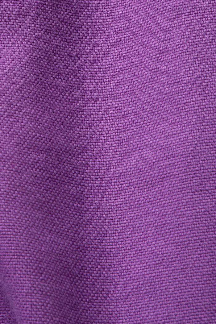 Twill-Shorts mit gesmokter Taille, PURPLE, detail image number 5
