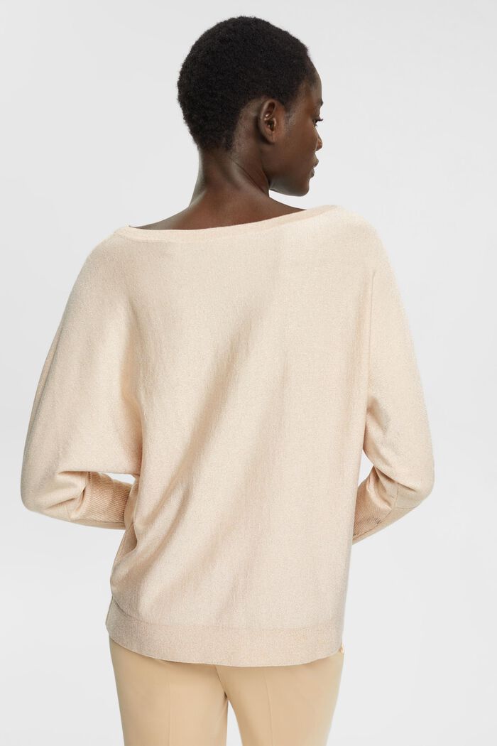 Funkelnder Pullover, LENZING™ ECOVERO™, DUSTY NUDE, detail image number 3
