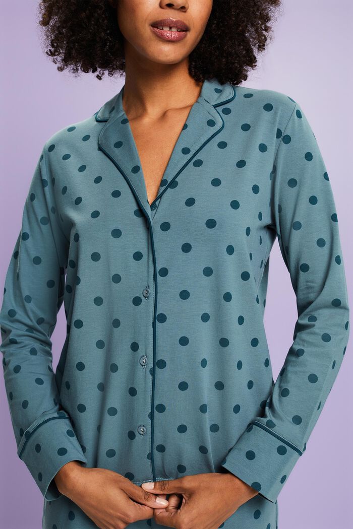 Ensemble de pyjama en jersey, TEAL BLUE, detail image number 2