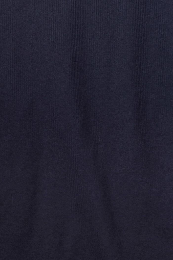 T-shirt à manches longues en jersey, 100 % coton, NAVY, detail image number 1