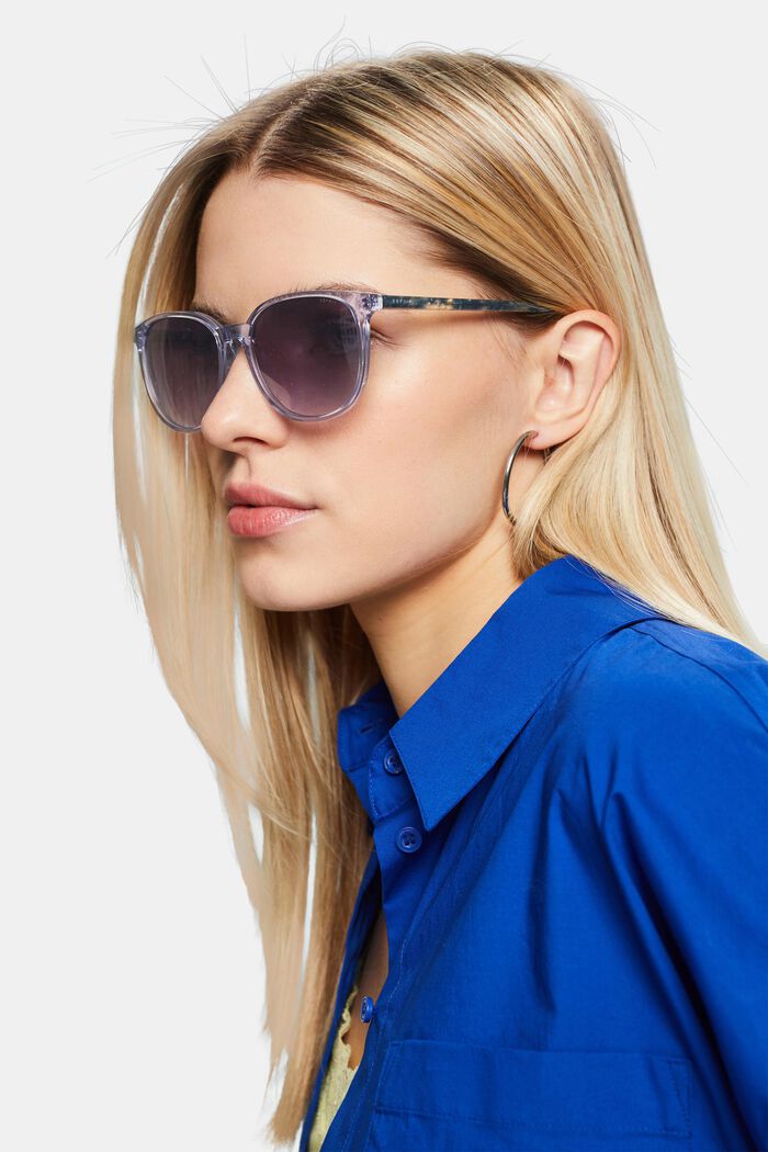 Eckige Sonnenbrille mit Verlaufsgläsern, BLUE, detail image number 4