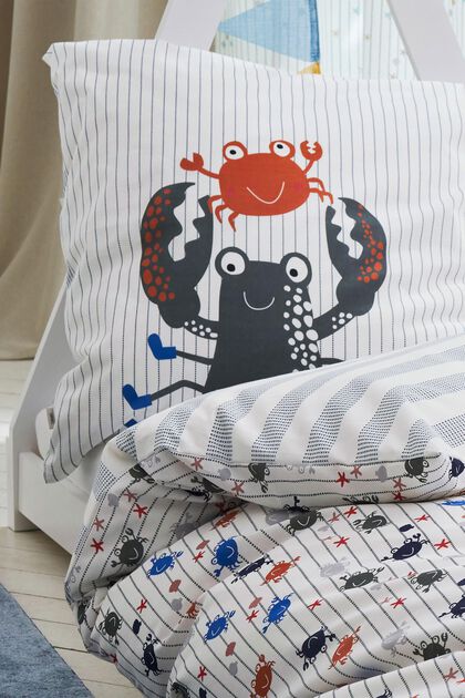 Linge de lit en tissu renforcé à motif crabes