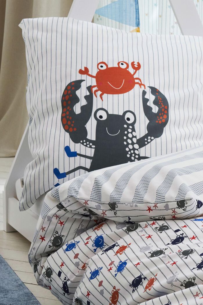Linge de lit en tissu renforcé à motif crabes, BLUE, detail image number 1