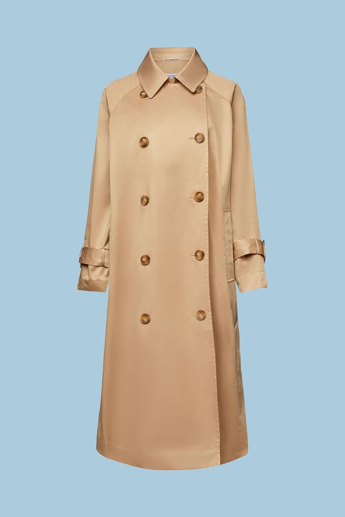 Trench-coat à boutonnage croisé, BEIGE, detail image number 6
