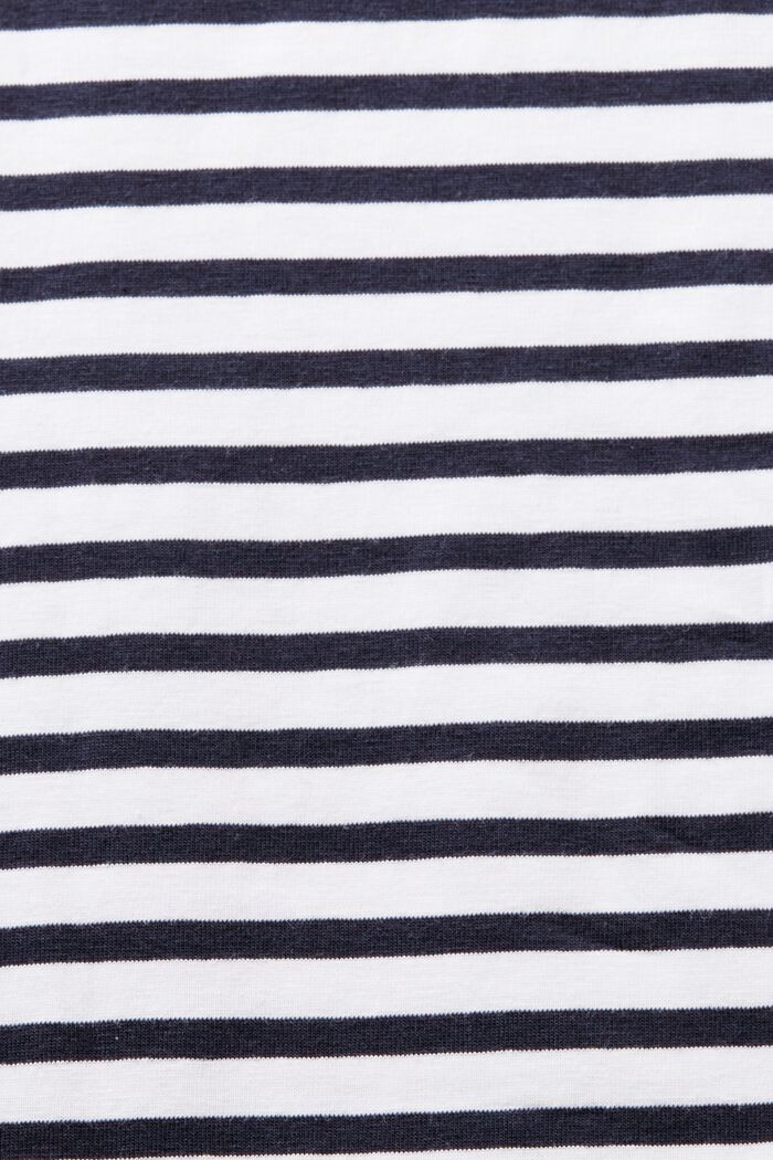 T-shirt en coton rayé à encolure bateau, WHITE, detail image number 5