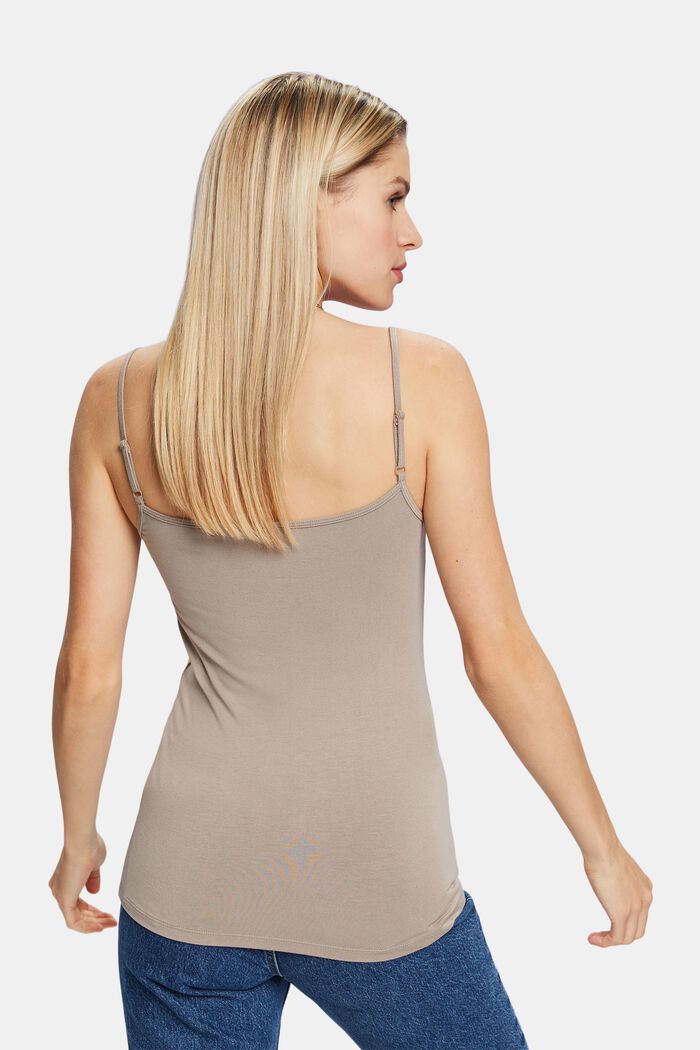 Camisole aus Jersey, LIGHT TAUPE, detail image number 2