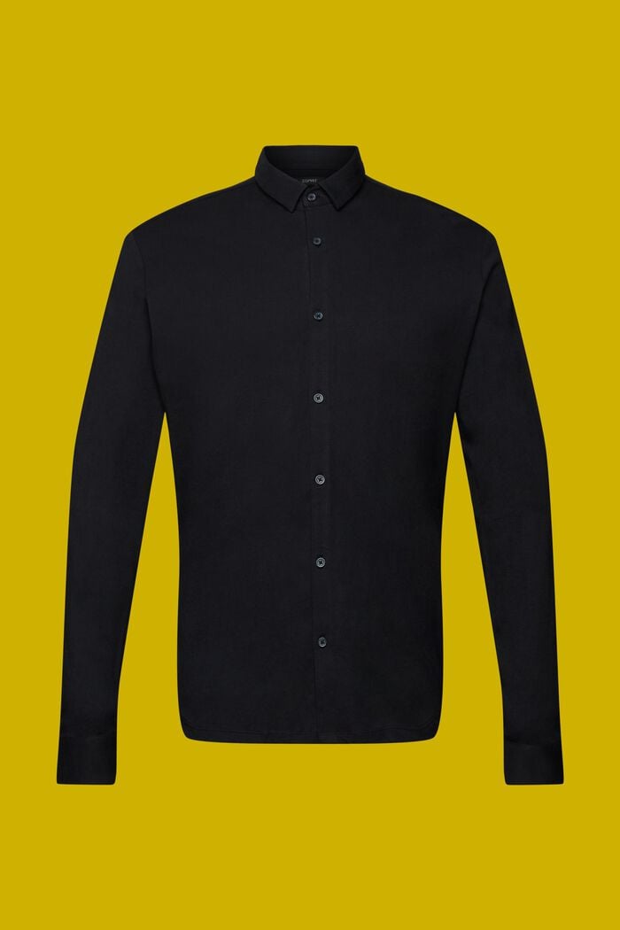 T-shirt à manches longues en jersey, 100 % coton, BLACK, detail image number 5