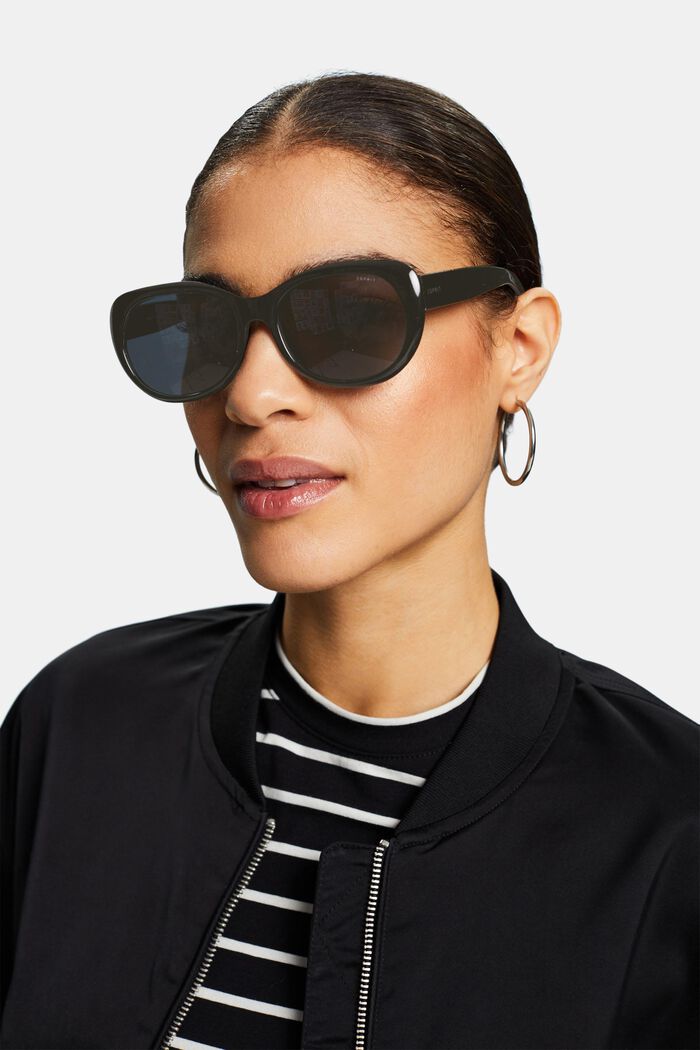 Sonnenbrille mit runder Fassung, BLACK, detail image number 4