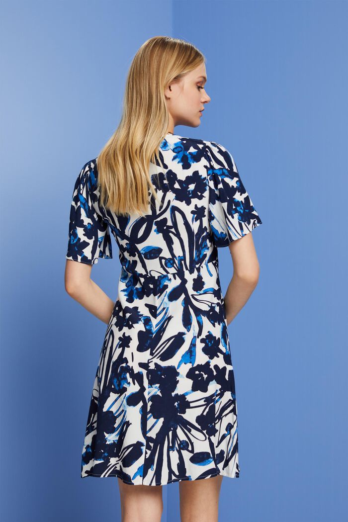 Mini-robe à motif, LENZING™ ECOVERO™, DARK BLUE, detail image number 3