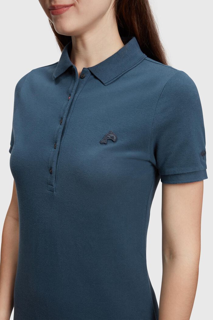 Robe polo classique Dolphin Tennis Club, NAVY, detail image number 2