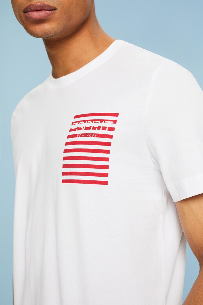 T-shirt à logo, WHITE, detail image number 3