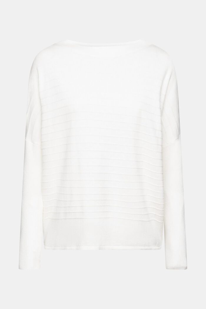 Pull-over rayé, OFF WHITE, detail image number 5