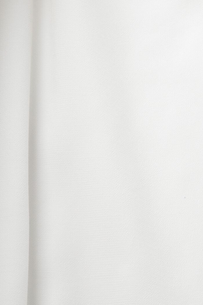 Ärmellose Bluse mit Spitzenbesatz, WHITE, detail image number 6