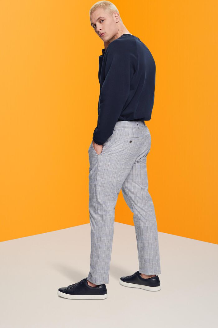 Pantalon de tailleur Slim Fit à carreaux, LIGHT BLUE, detail image number 3