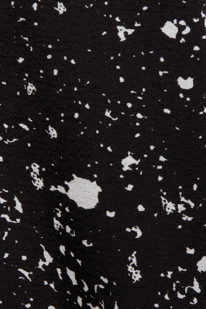 T-Shirt aus Materialmix, LENZING™ ECOVERO™, BLACK, detail image number 5