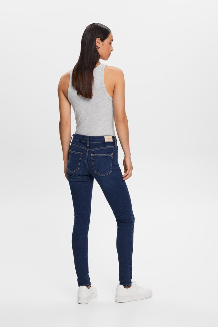 Skinny Jeans mit mittlerer Bundhöhe, BLUE LIGHT WASHED, detail image number 3
