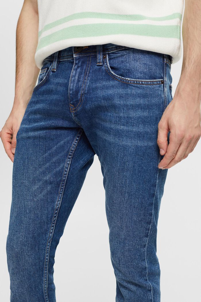 Stretch-Jeans mit Organic Cotton, BLUE MEDIUM WASHED, detail image number 0