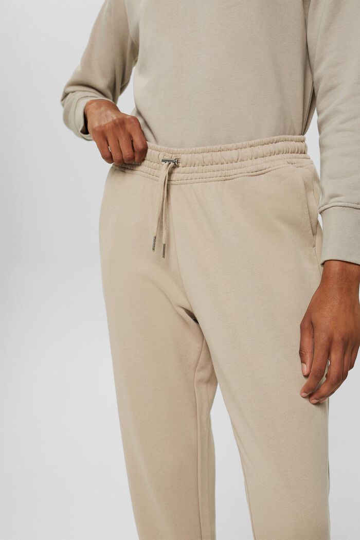 Pantalon de jogging, 100 % coton, LIGHT TAUPE, detail image number 0