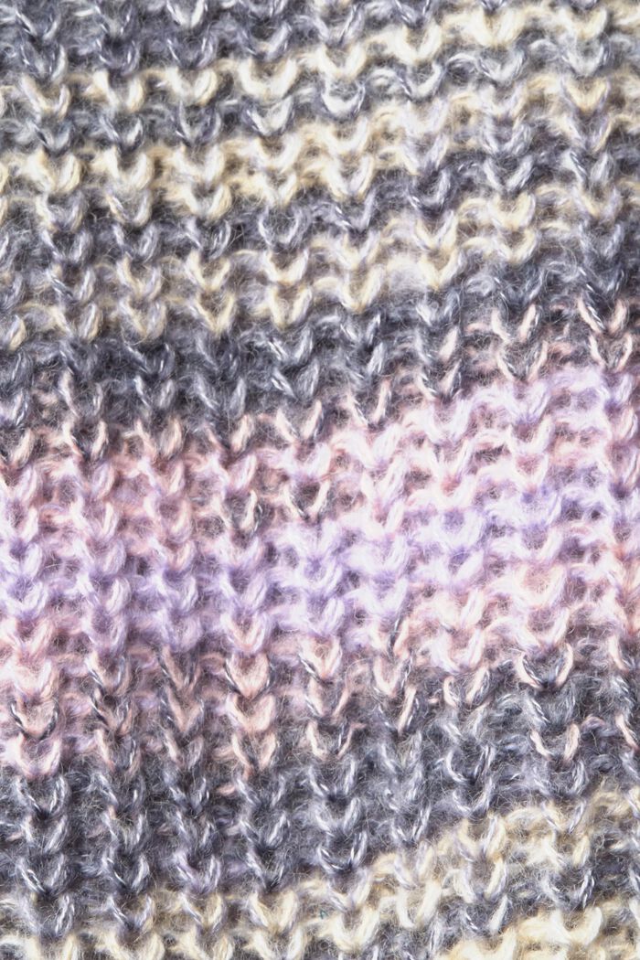 Pull en maille épaisse de laine mélangée, PURPLE, detail image number 1