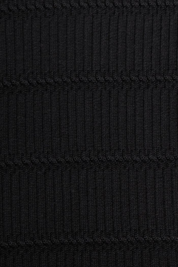 Mini-robe texturée, BLACK, detail image number 4