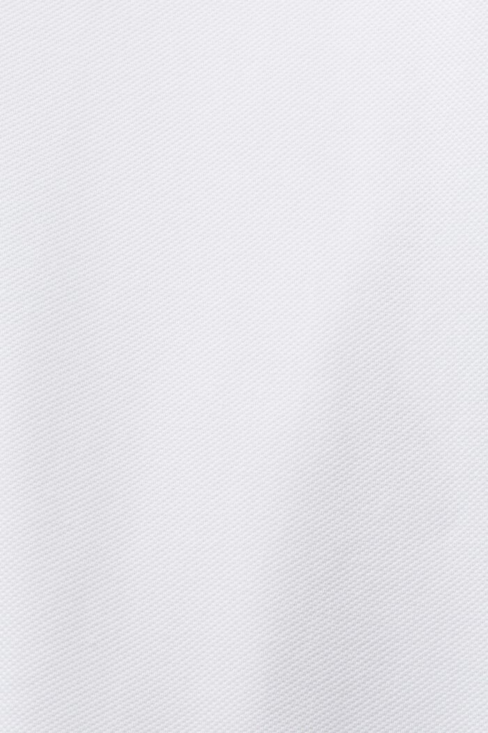 Polo en maille piquée de coton Pima, WHITE, detail image number 5