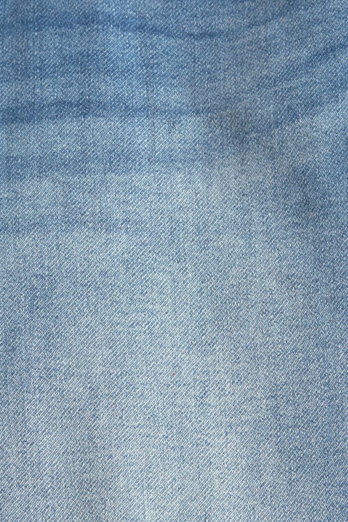 Jean stretch en coton biologique mélangé, BLUE LIGHT WASHED, detail image number 4