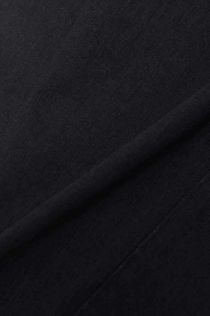 Schmal geschnittene Jeans mit hohem Bund, BLACK RINSE, detail image number 6