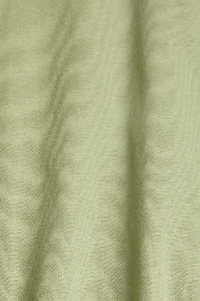 Jersey-T-Shirt mit Print, 100% Bio-Baumwolle, LIGHT KHAKI, detail image number 5