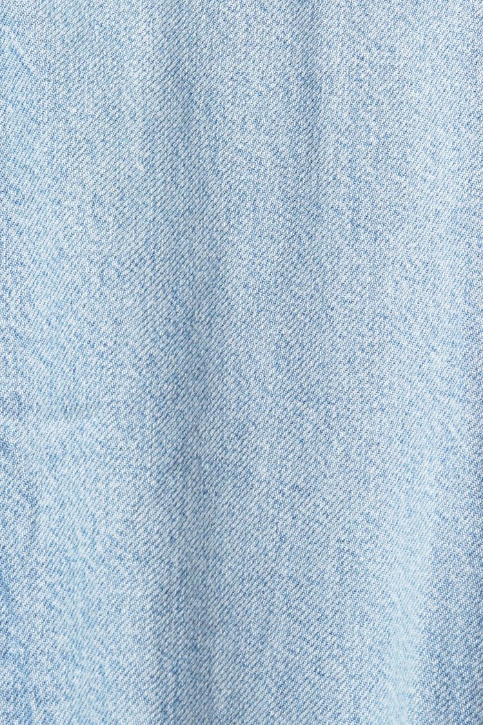 En TENCEL™ : le chemisier court d´aspect jean, BLUE BLEACHED, detail image number 4