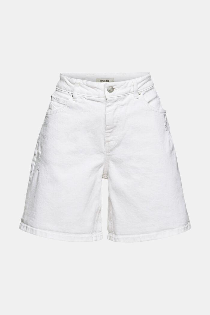 Jeans-Shorts mit Destroyed-Effekt, OFF WHITE, detail image number 7