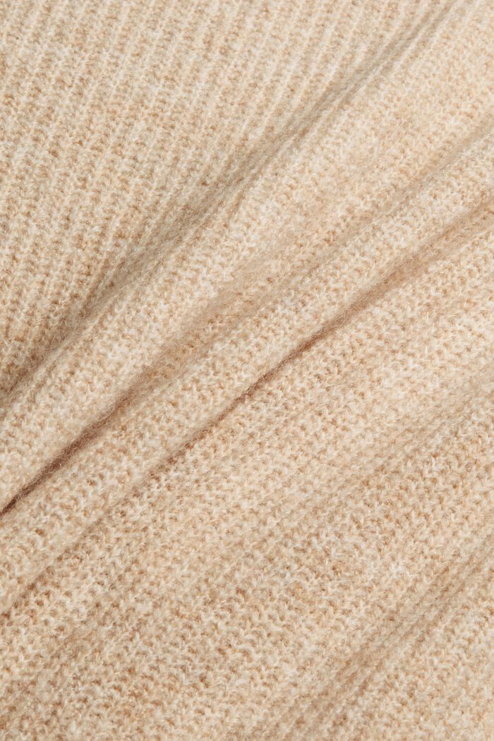 À teneur en laine : le pull-over à col droit, SAND, detail image number 4