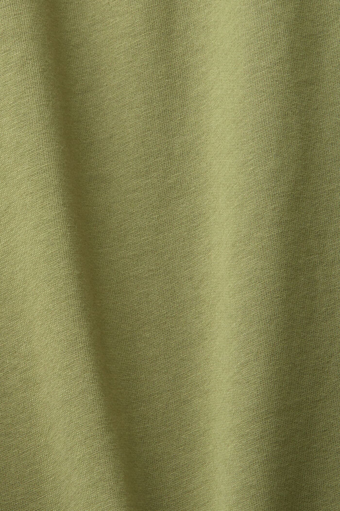 T-shirt en coton à logo rétro, OLIVE, detail image number 5