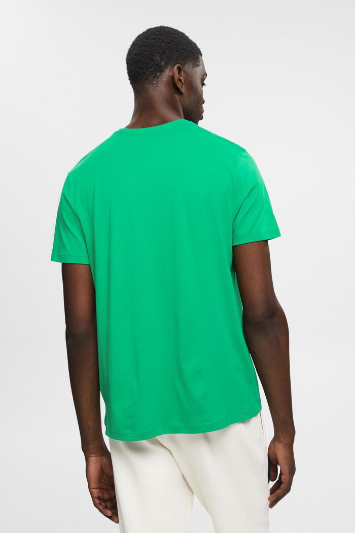 T-shirt de coupe Slim Fit en coton Pima, GREEN, detail image number 3