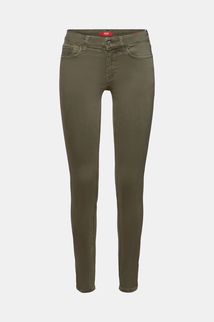 Pantalon skinny à taille mi-haute, KHAKI GREEN, detail image number 6