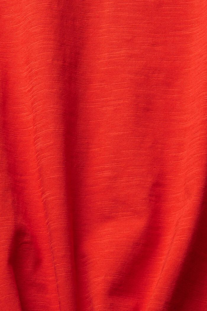 T-shirt à manches longues en coton, ORANGE RED, detail image number 1