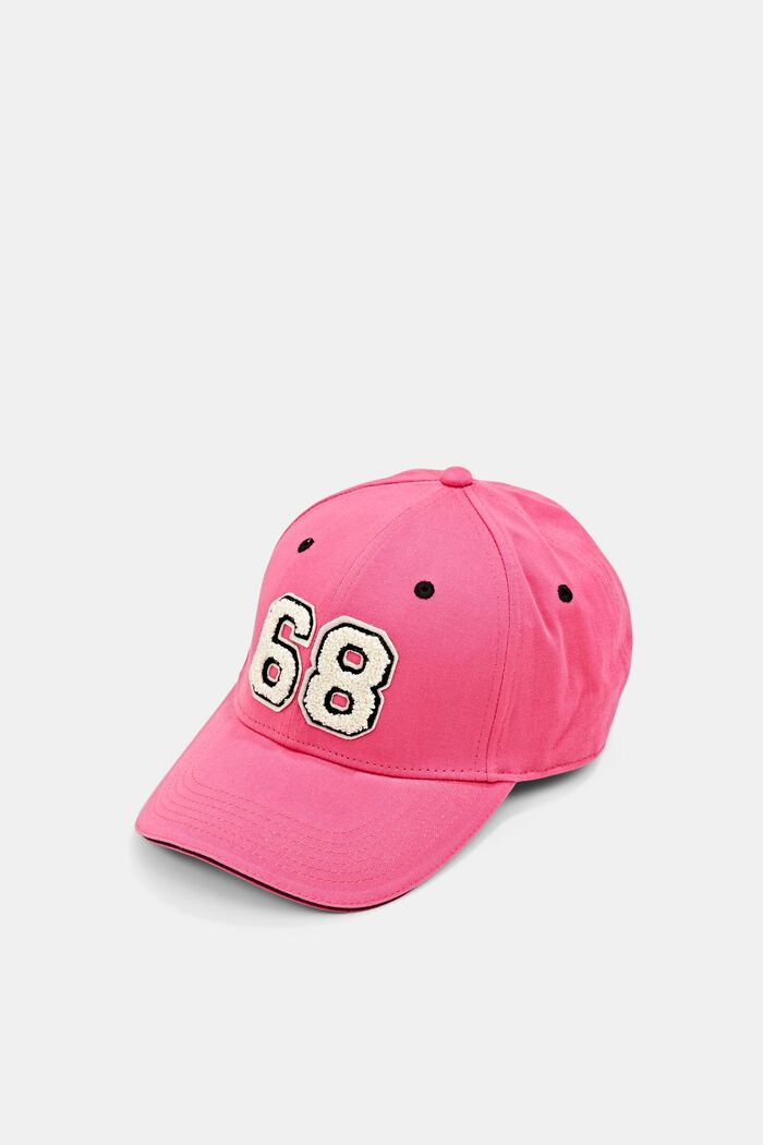 Baseball Cap mit Frottee Patch, PINK FUCHSIA, detail image number 0