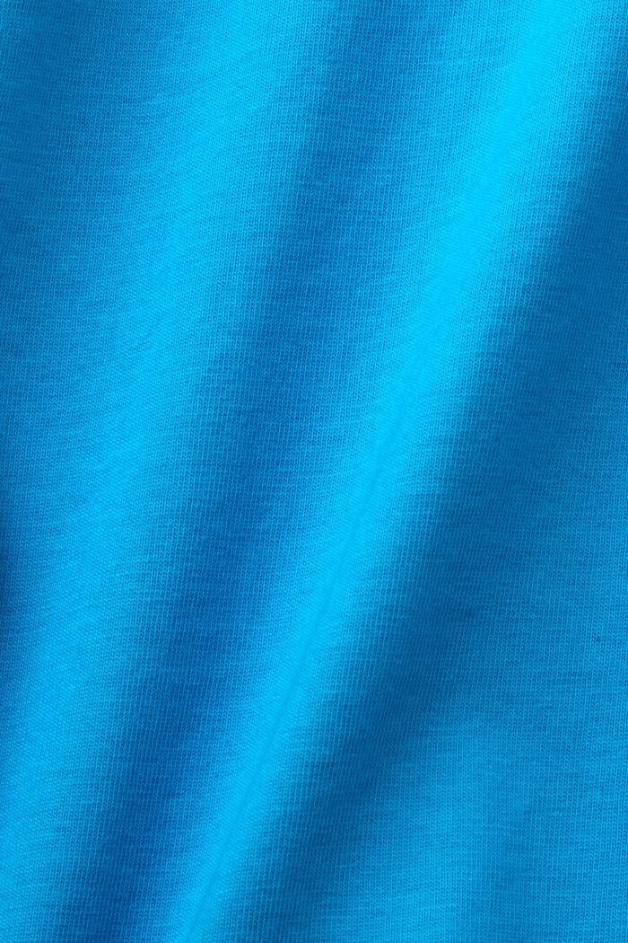 Bedrucktes Jersey-T-Shirt, 100 % Baumwolle, DARK TURQUOISE, detail image number 6