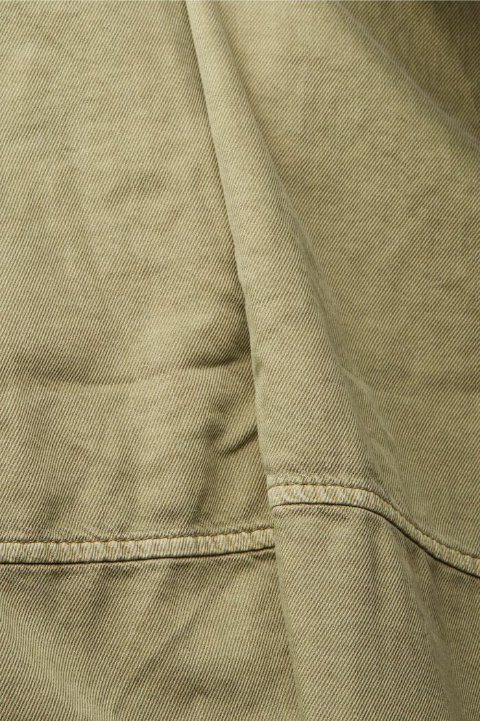 Mit TENCEL™: Minikleid mit Taschen, LIGHT KHAKI, detail image number 4