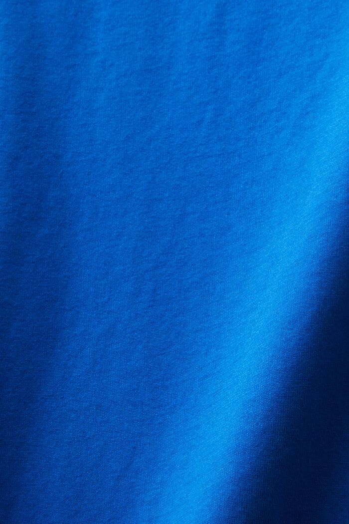 Schmal geschnittenes Longsleeve mit Rundhalsausschnitt, BRIGHT BLUE, detail image number 5