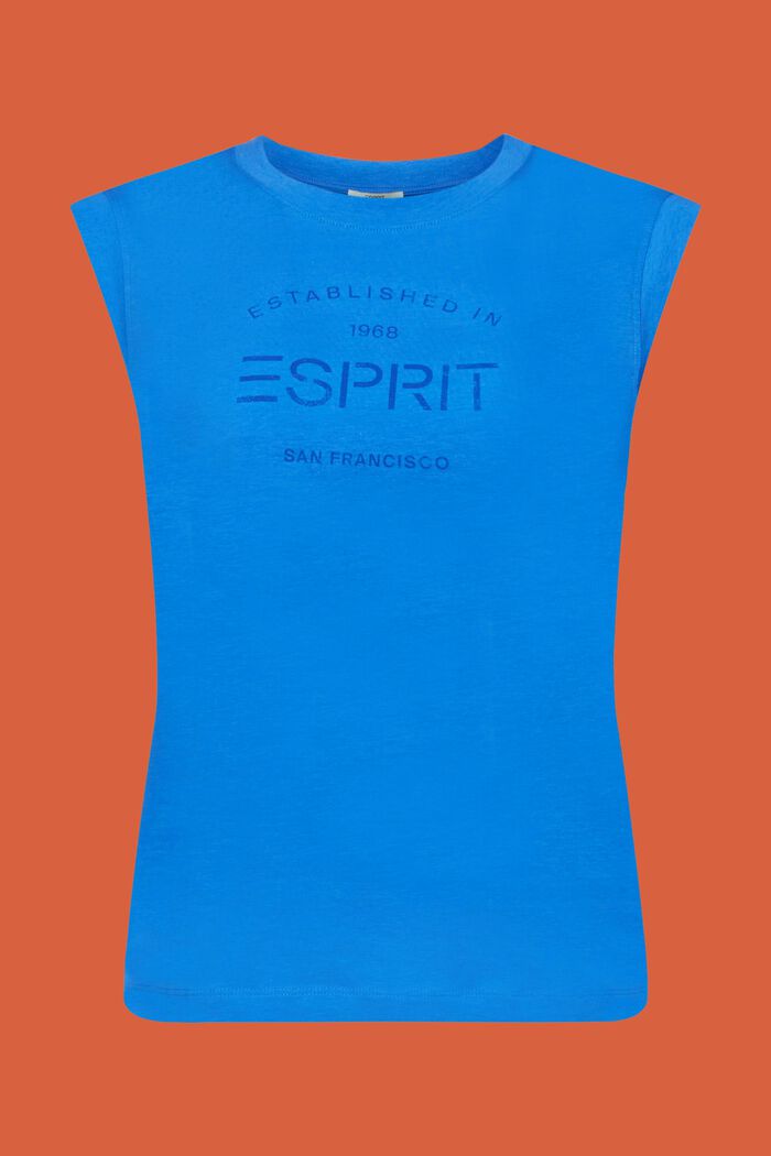 T-shirt vintage orné d’un logo, BRIGHT BLUE, detail image number 5