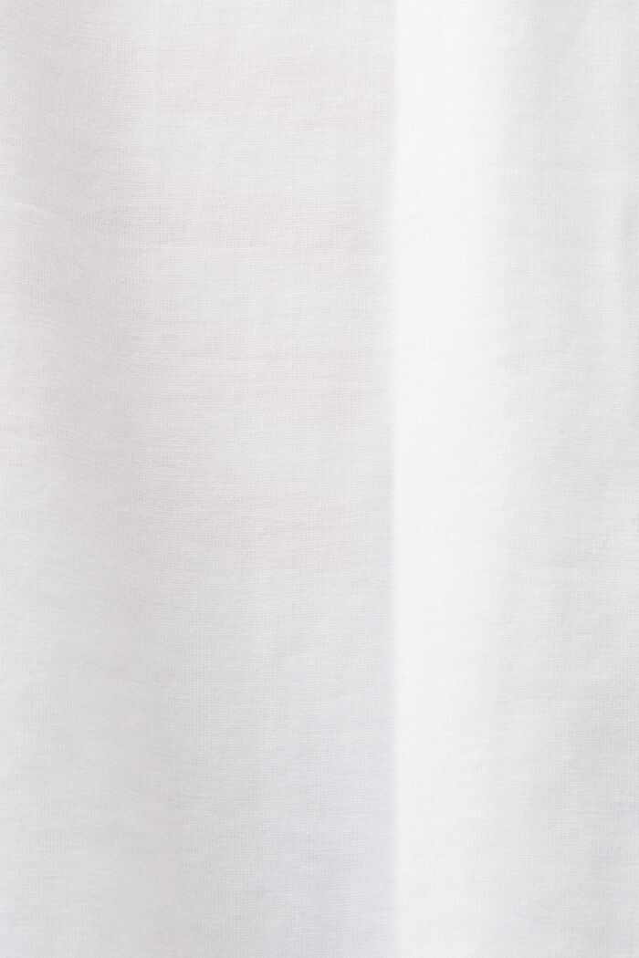T-shirt col rond à logo, WHITE, detail image number 5
