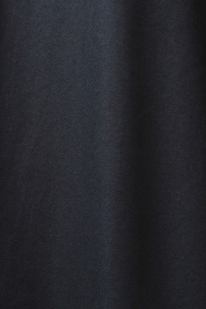 Chemise à col boutonné en popeline, 100 % coton, BLACK, detail image number 5