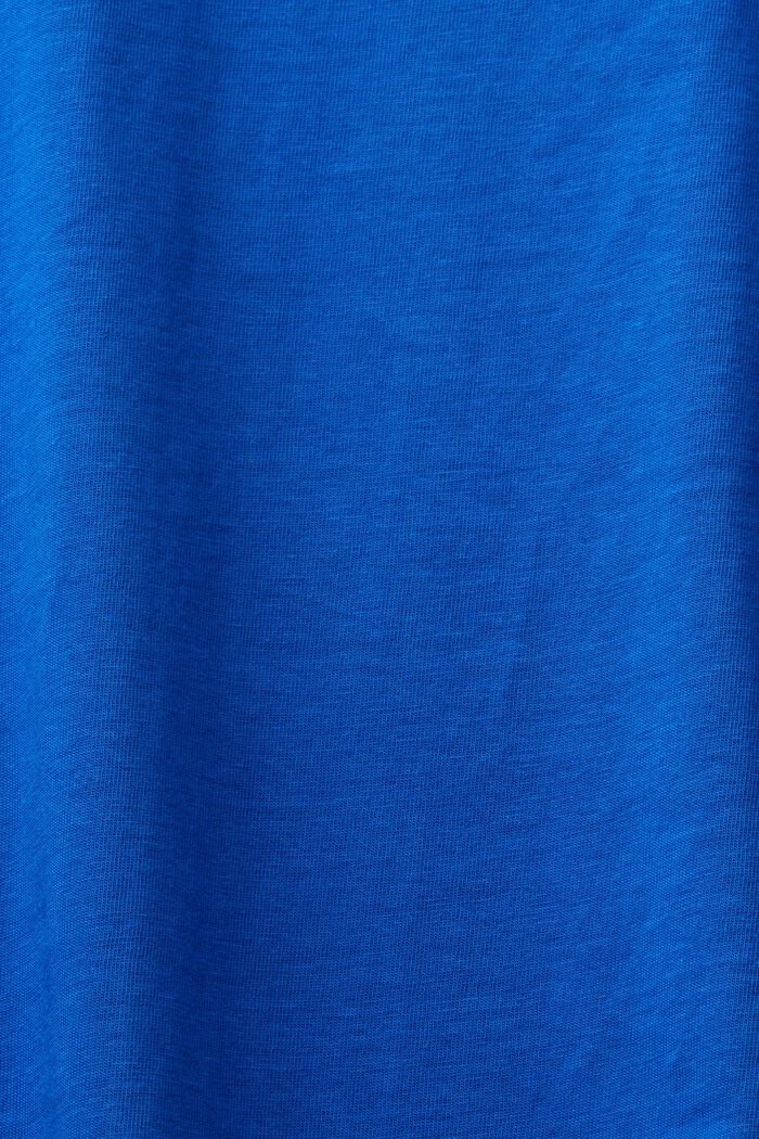 Jersey-T-Shirt mit Rundhalsausschnitt, BRIGHT BLUE, detail image number 5