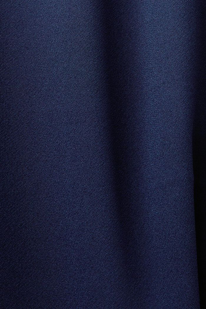Crêpe-Kleid mit Laser-Cut-Details, DARK BLUE, detail image number 4