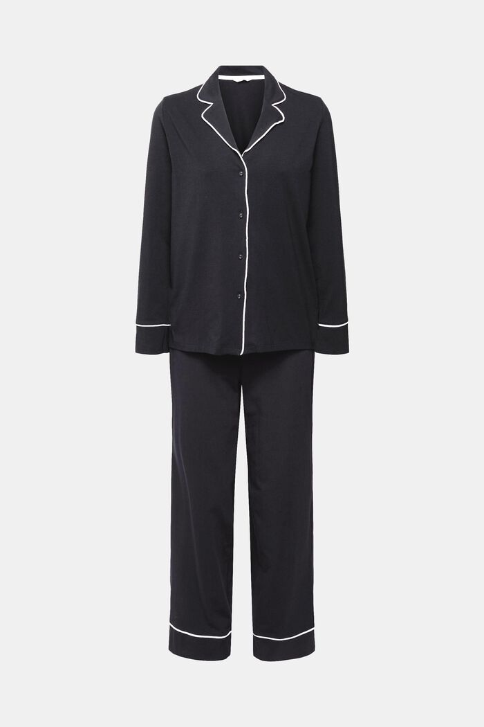 Pyjama en jersey de coupe longue, BLACK, detail image number 5
