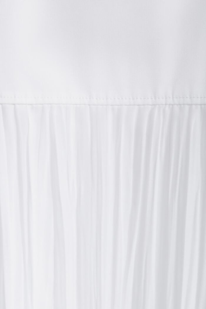 Robe-chemise mi-longue au look froissé, WHITE, detail image number 4